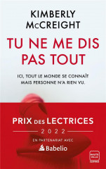 Tu ne me dis pas tout (prix des lectrices 2022)