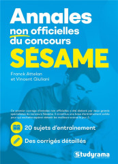 Annales non officielles du concours sesame