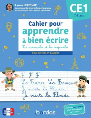 Cahier pour apprendre à bien écrire ce1