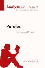 Paroles de jacques prévert (analyse de l'oeuvre)