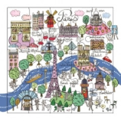 Carte puzzle paris