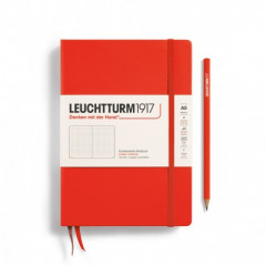 Leuchtturm1917 medium a5 carnet de notes pointilles, homar piros