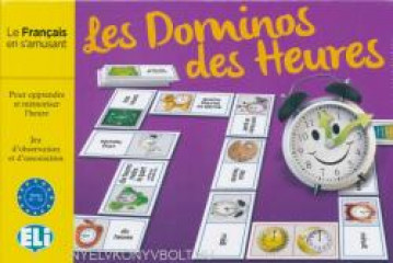 Le francais en s'amusant, le domino des heures (a1/a2)