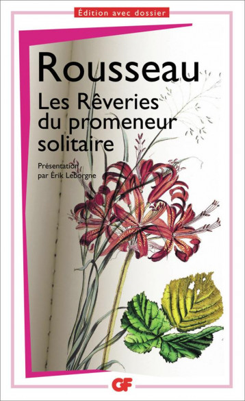 LES REVERIES DU PROMENEUR SOLITAIRE - ROUSSEAU - FLAMMARION