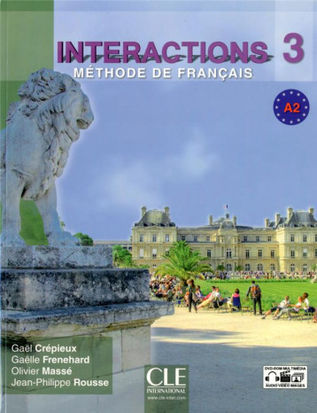 INTERACTIONS NIVEAU A2 LIVRE DE L'ELEVE + DVD - CREPIEUX/FRENEHARD - CLE international