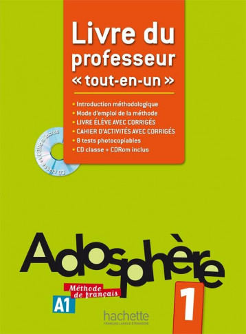 ADOSPHERE 1 - LIVRE DU PROFESSEUR (A1) - POLETTI/HIMBER - HACHETTE