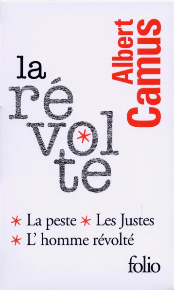 LA REVOLTE : LA PESTE, LES JUSTES, L'HOMME REVOLTE (COFFRET) - CAMUS ALBERT - Gallimard