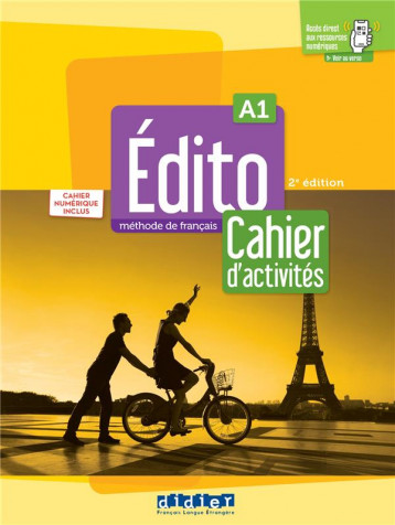 EDITO : FLE  -  A1  -  CAHIER D'ACTIVITES - AMORAVAIN/BLASCO - DIDIER