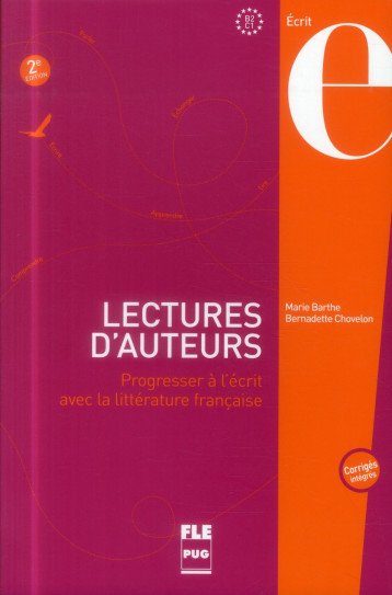 LECTURES D-AUTEURS - LIVRE ELEVE AVEC CORRIGES - 2EDT - BARTHE ET ALII - PU GRENOBLE