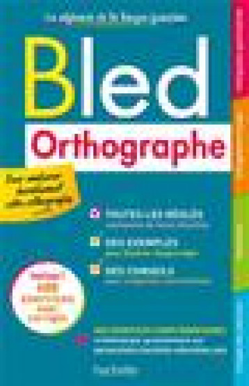 BLED ORTHOGRAPHE - BERLION DANIEL - HACHETTE