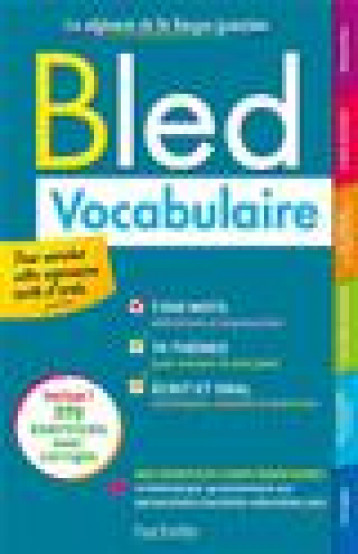 BLED VOCABULAIRE - BERLION/CHAT/LEQUEUX - HACHETTE