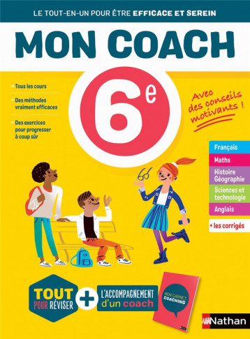 MON COACH - TOUTES LES MATIERES 6E - CAZANOVE/VADROT/SOLE - CLE INTERNAT