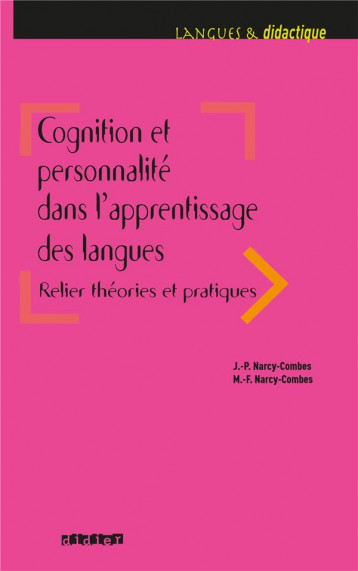 COGNITION ET PERSONNALITE DANS L'APPRENTISSAGE DES LANGUES - LIVRE - NARCY-COMBES - DIDIER