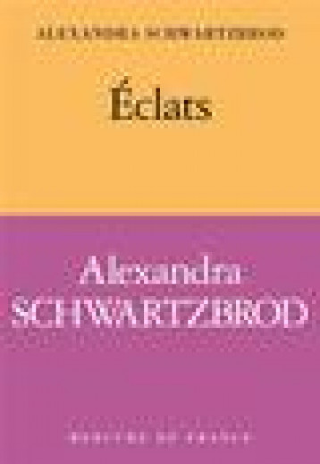 ECLATS - SCHWARTZBROD A. - MERCURE DE FRAN