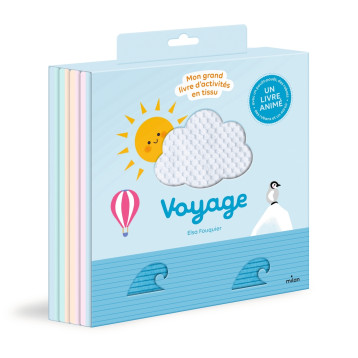 Voyage - Mon grand livre d'activités en tissu - Fouquier Elsa - MILAN