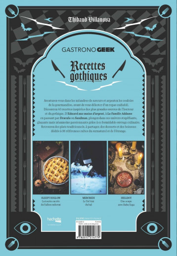 Gastronogeek - Recettes gothiques - Villanova Thibaud, Lobbestaël Nicolas - HACHETTE HEROES