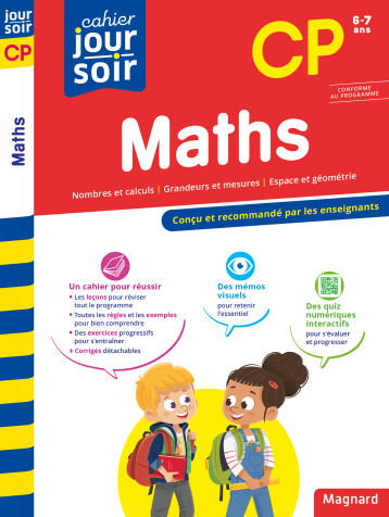 Maths CP - Cahier Jour Soir - Semenadisse Bernard, Wormser Michel - MAGNARD