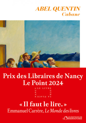 Cabane - Prix des Libraires de Nancy Le Point 2024 - Quentin abel , Quentin Abel, Quentin Abel - L'OBSERVATOIRE